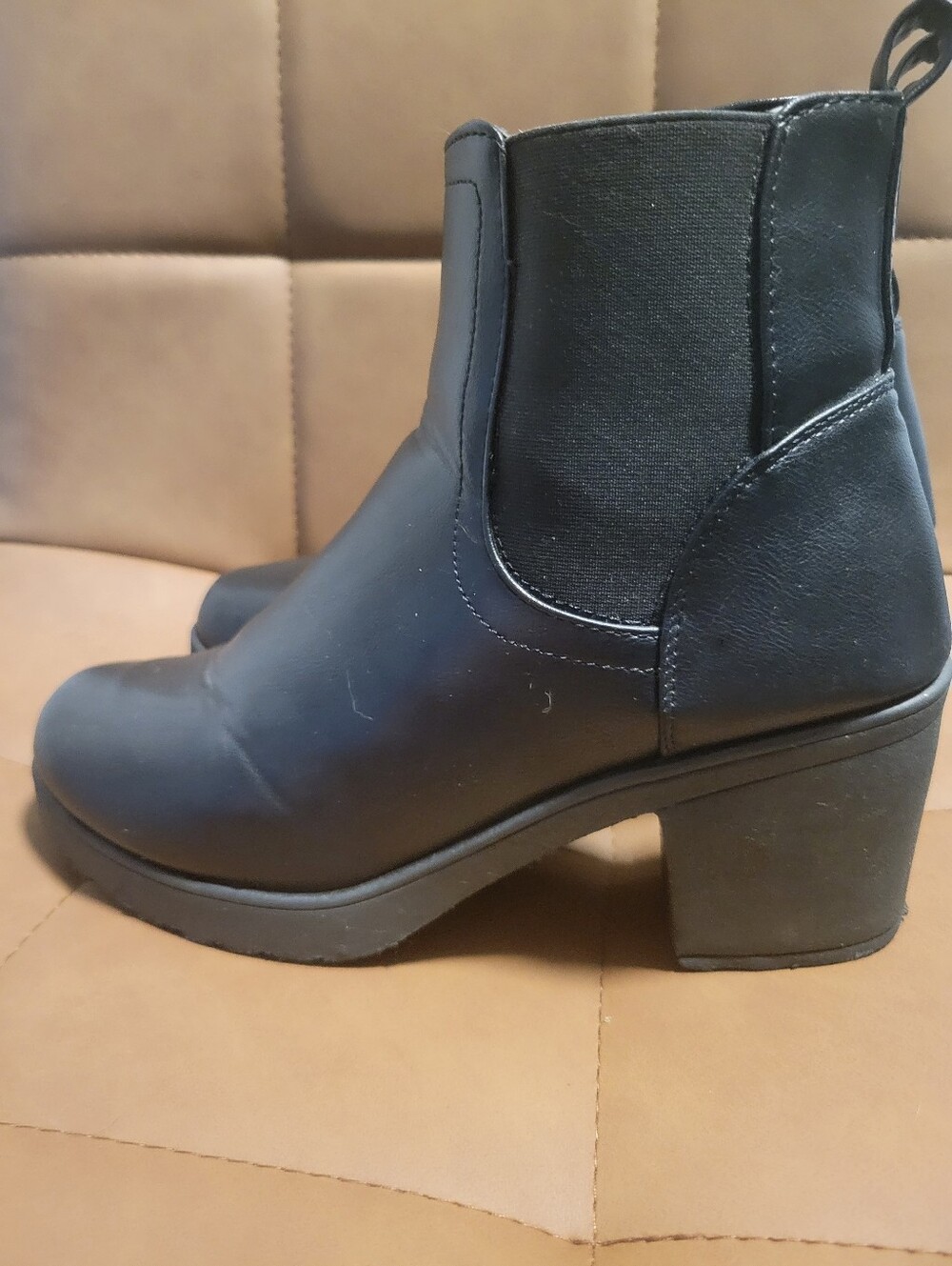 Ardene Classic Black Chelsea Ankle Boots - Women